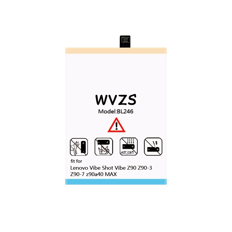 Wvzs 3750 мАч литий-полимерный аккумулятор BL246 для lenovo Vibe Shot Z90 Z90-7 Z90-3 z90a40 Сменные
