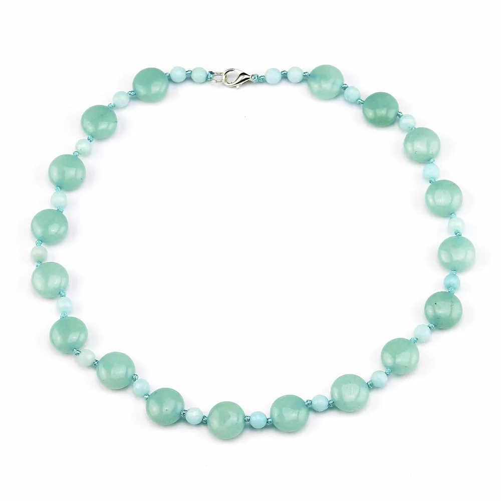 Колье модное женское ожерелье Бохо ювелирное изделие зеленый 48 см цепочка