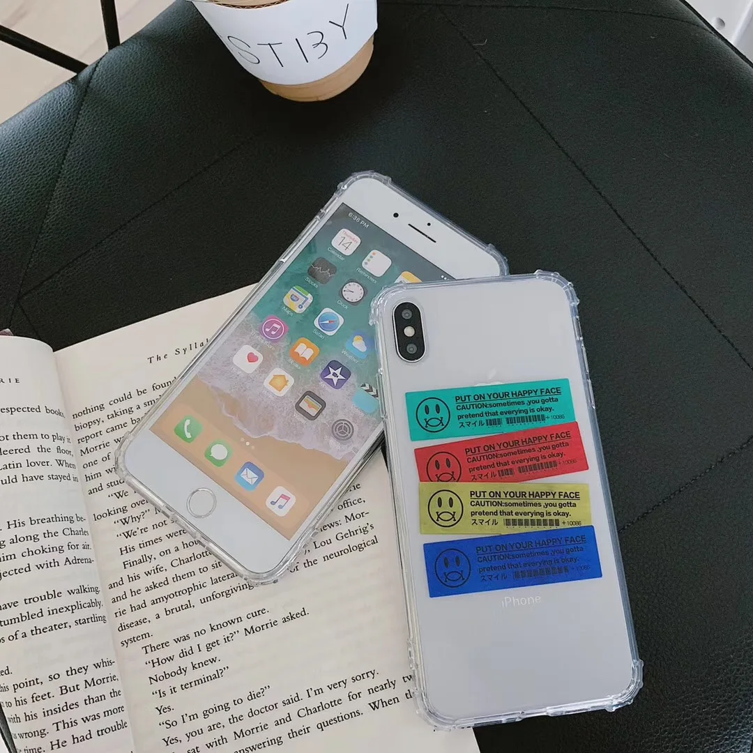 INS корейский дизайн со смайликами чехол для телефона iphone Xs MAX XR X 6 6s 7 8 plus блестящий