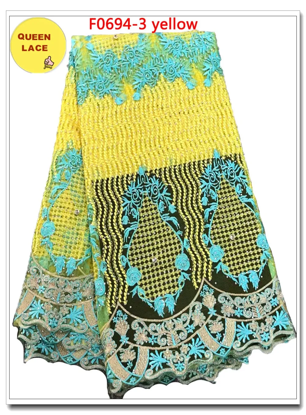 2018 Latest Nigerian Tulle Lace French Net Fabric With Beads And Stones | Дом и сад