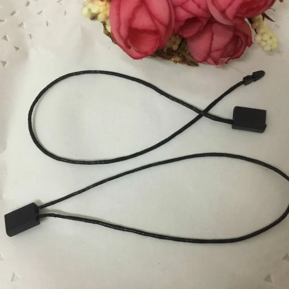 1000 шт Высокое качество Черный вощеный ярлык для одежды ярлыки Блокировка сумки