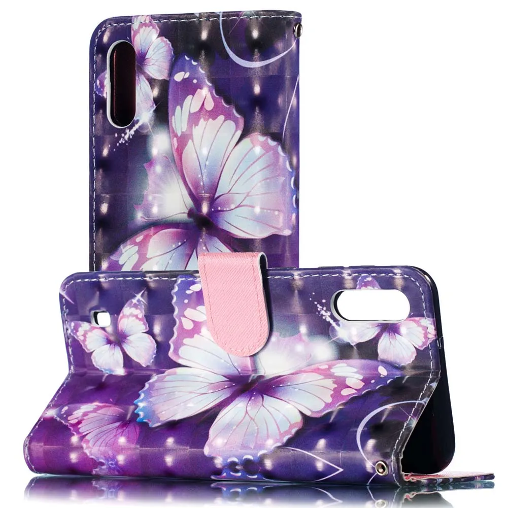 Флип кейс для Samsung Galaxy A10 A 10 2019 SM A105F/DS A105 A105FD чехол 3D кожаный телефона|Чехлы-книжки|