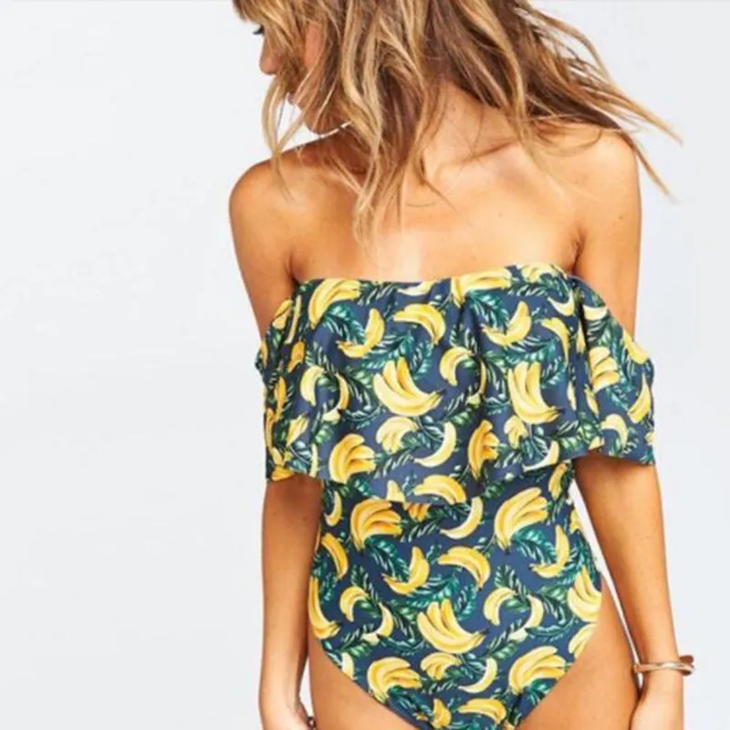 2018 сексуальный слитный купальник с открытыми плечами женский Монокини пуш-ап