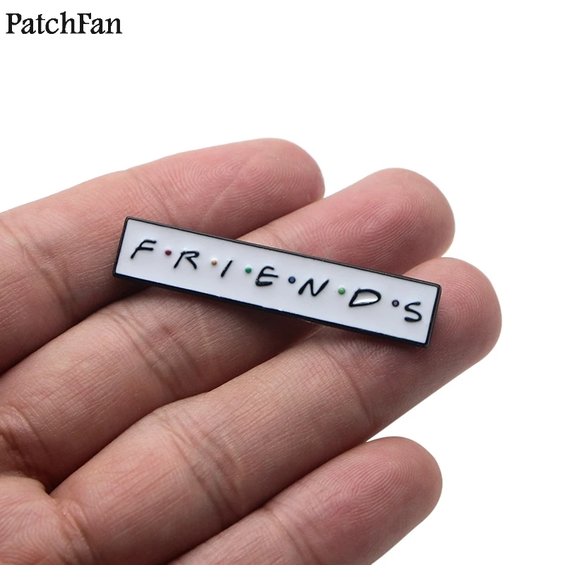 20 шт./лот Patchfan друзья ТВ шоу центральный Перк цинковый галстук забавные булавки броши для рюкзака, одежды для мужчин и женщин значки медали A1466