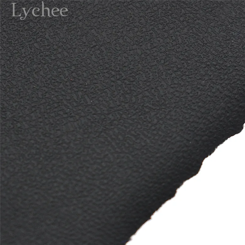 Lychee Life чистый черный стрейч искусственная кожа ткань эластичная синтетическая кожа для юбки брюки DIY швейный материал для одежды