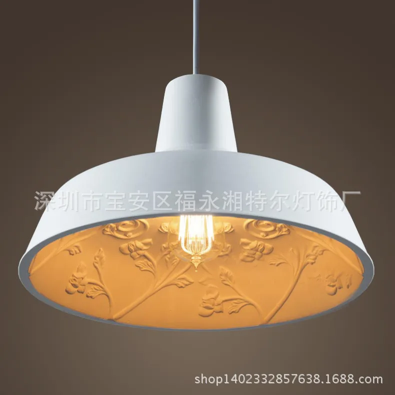 Simple luxury bedroom den creative American restaurant retro aisle plaster chandelier hanging gardens of industrial wind |