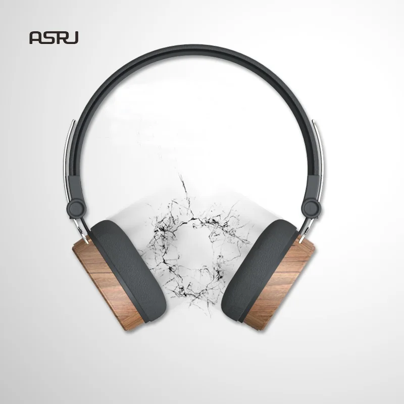 Наушники новые ASRJ W001 3,5 мм стерео повязка Портативный hifi деревянные наушники контролировать наушники Сабвуфер гарнитура с микрофоном