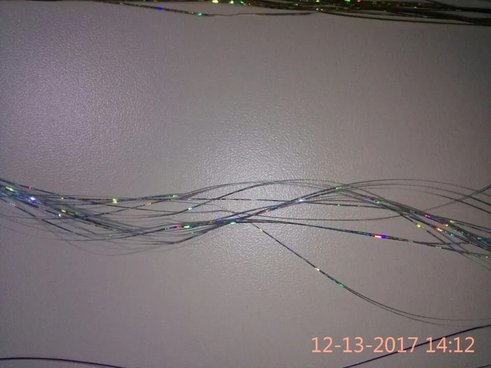Лазерная вспышка 7color шелковое наращивание волос 7 упаковок волос украшение для волос СИНТЕТИЧЕСКОЕ Наращивание волос пиральные радужные волосы