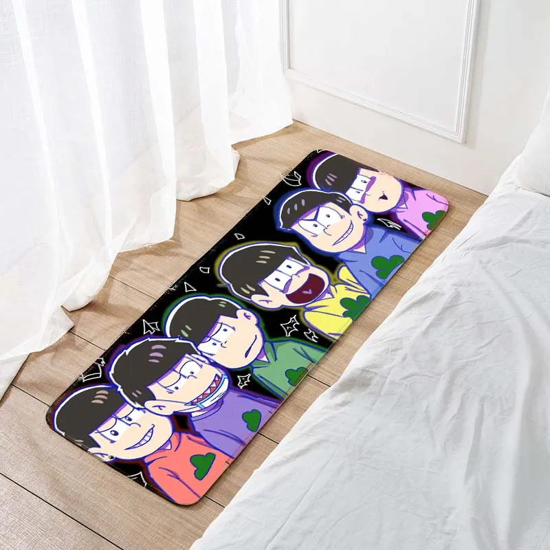 Белый Osomatsu-san 120x40 см Ковер декор для спальни коврик Аниме Манга 001 - Цвет: Белый