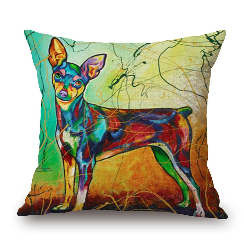 Модный поп чехол с изображением животных водного цвета собаки односторонней