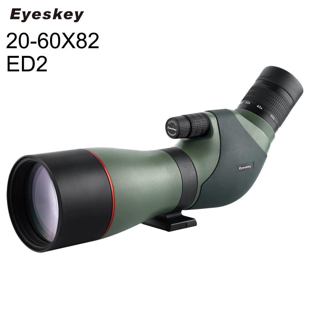 Телескоп высокой четкости ED Spotting 20 60x82mm Водонепроницаемый зум объектив с