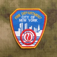 full embroidered fdny fire department city of new york sealteam 6 military tactical morale embroidery patch b3145