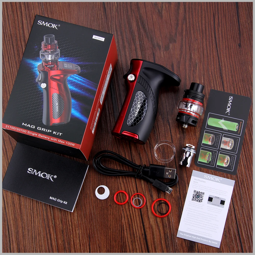 SMOK Mag Grip 100 Вт комплект модов 5 мл TFV8 детский V2 бак испаритель S1 S2 катушка 85 коробка