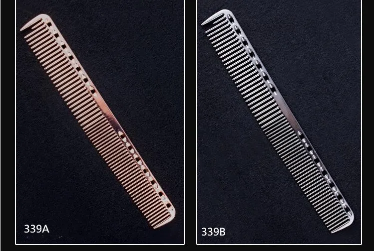 Новинка 335 алюминиевая расческа Антистатическая Расческа для стрижки волос 339