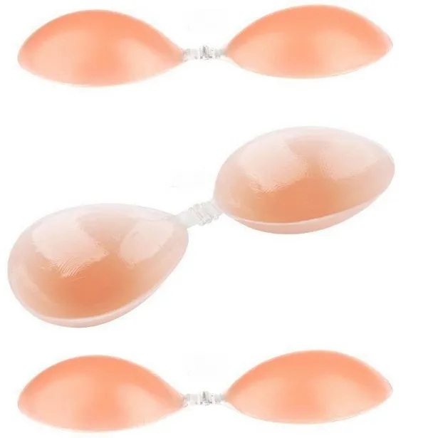 Самоклеющийся силиконовый бюстгальтер без бретелек модный Бесшовный