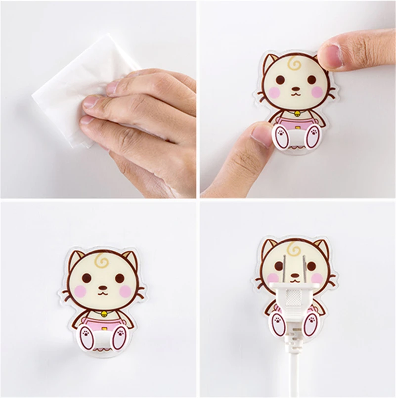 JiangChaoBo мультфильм вискоза розетка крюк подвесной разъем питания паста стент пластиковые стены сильный анти-палка крюк