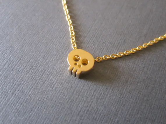 Ожерелье с маленьким скелетом и черепом для женщин | Украшения аксессуары