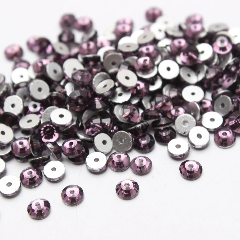 Новые модные сумки со средним отверстием горный хрусталь аметист 3 мм/4 мм/5 мм/6 мм