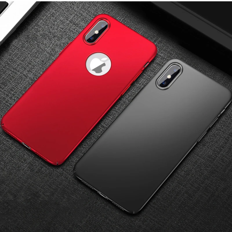 Guties ультра тонкий жесткий ПК чехол для телефона iPhone 6 6S 7 8 Plus матовый простой iPhone7 X