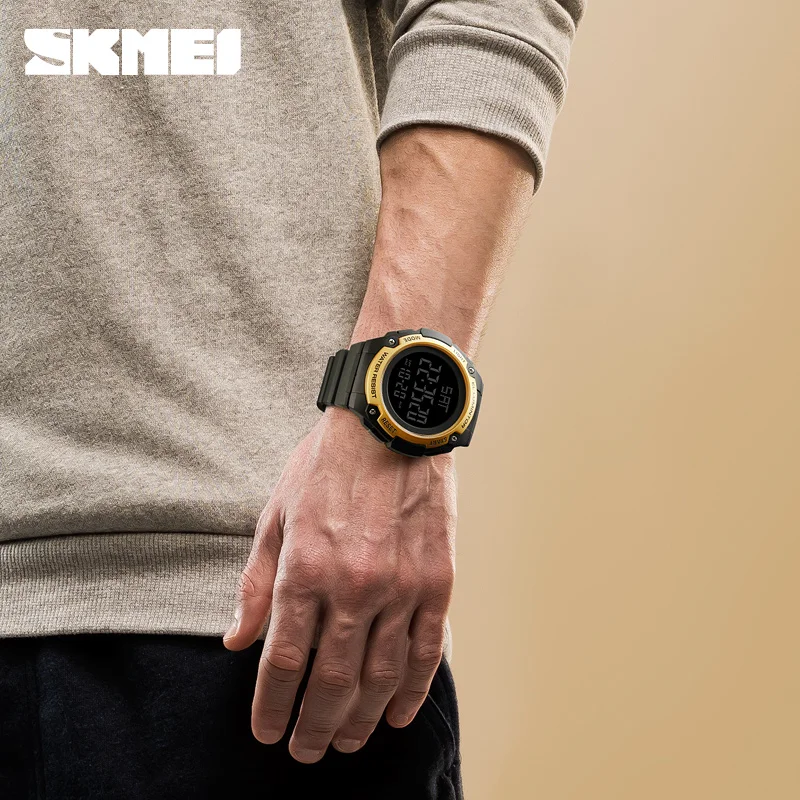 SKMEI Digital Watch Mens Watches Fashion Outdoor Sports Electronic LED Clock Male Waterproof Casual Military Men Wrist New | Наручные