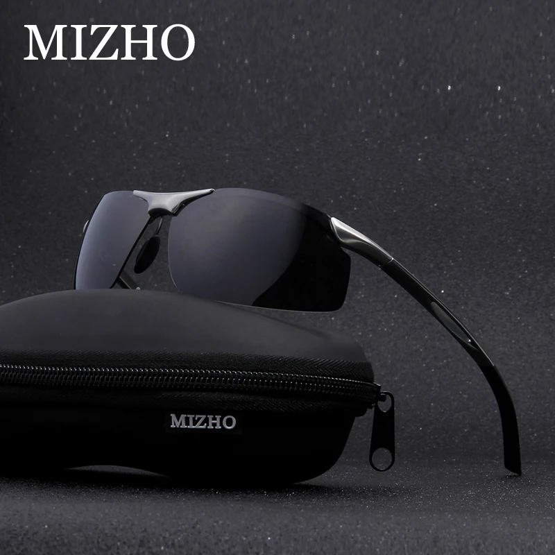 MIZHO антибликосветильник алюминиево магниевые солнцезащитные очки Polaroid 2019