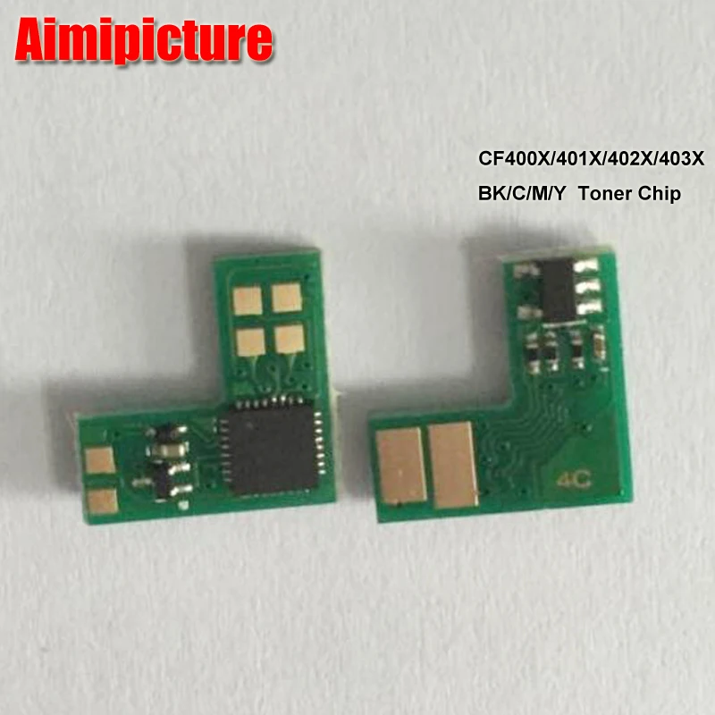 CF400X 400X CF400 CF401X CF402X CF403X 201X чип сброса картриджа с тонером для HP M252 M277 252 277 M274 274 4