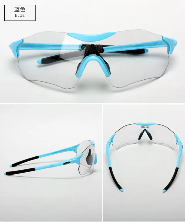Naga siren CINALLI C-098 Photochromic Sunglasses Cycling Racing Googles Protective TR90 Frame Eyewear Light Outdoor Sports Glass