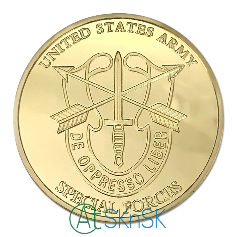 

50pcs/lot United States US Army Special Forces Challenge Coin Motivated Dedicated Lethal Coins Collectibles Souvenir Art Gifts