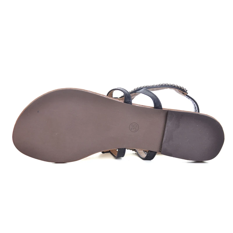 Сандалии гладиаторы в богемном стиле коллекция 2019 года Летние Стильные