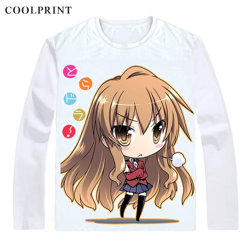 Мое Аниме Toradora! Футболки рубашки с длинным рукавом в разных стилях топ тигром