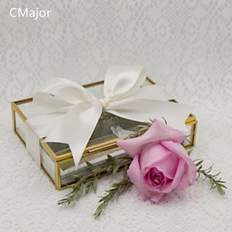 CMajor прямоугольной формы прозрачное стекло фото дисплей коробки ручной работы