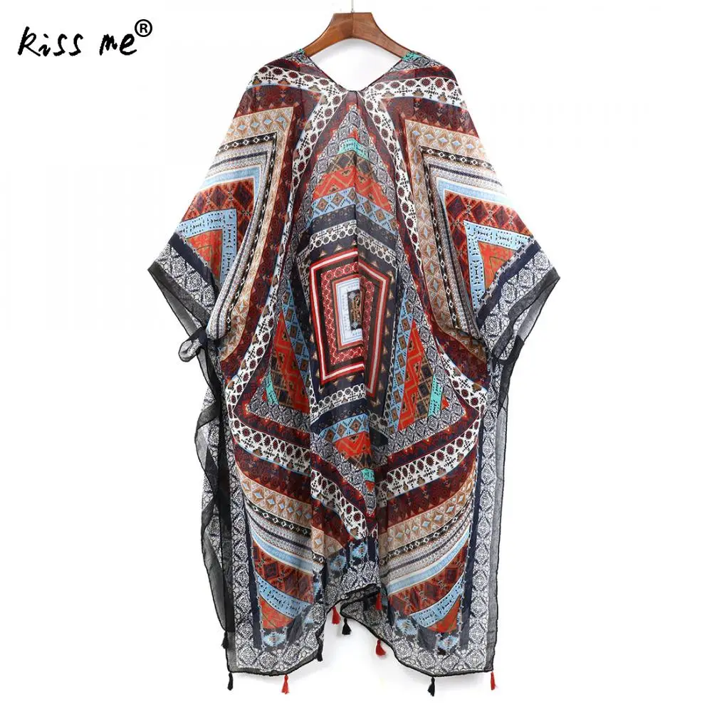 Летние Для женщин кимоно Mujer 2018 Blusa Бохо блузка топы Пляж тела Feminino Blusas Винтаж
