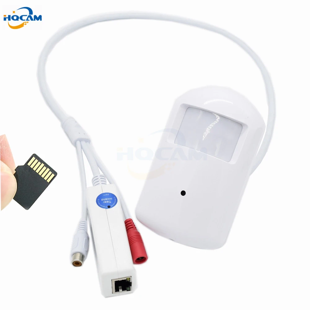 HQCAM аудио POE TF слот 720P 960P 1080P PIR стиль Крытый Onvif Мини IP камера Невидимый Surveilence Monitor