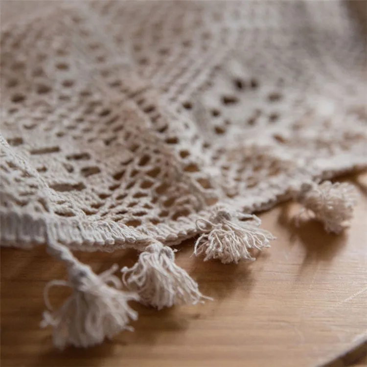 Бежевый вязаный круглый скатерть на стол Mantel De Mesa Универсальный Redondo Obrus Nappe Toalhas De Mesa Manteleria
