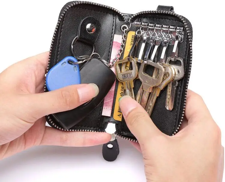 Новинка кошелек для ключей из натуральной коровьей кожи держатель карт деловой