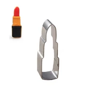 lovely lipstick shape cookie tools cutter mold biscuit press icing stamp cake decorating tools kitchen dining bar for daughter