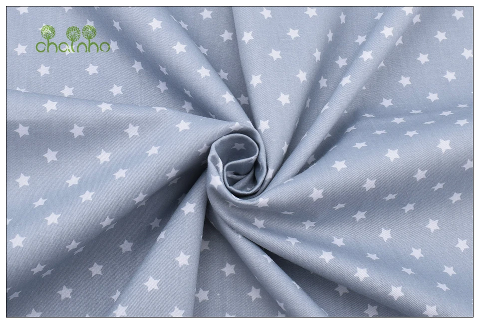 Chainho Star Print саржевая хлопковая ткань для шитья/ткани для детей и детей/простыня, подушка, подушка, материал для штор