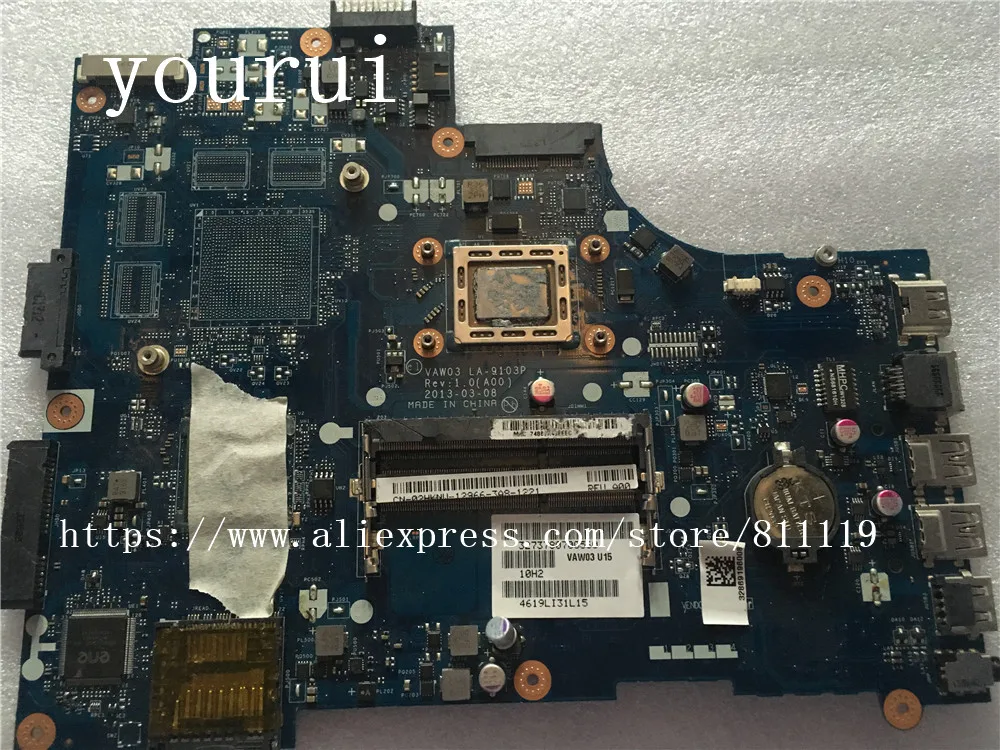 Yourui      Dell Inspiron M531R 5535 2HKNW 02HKNW CN-02HKNW VAW03 LA-9103P  A8-5545M  DDR3  