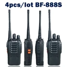 4 шт.лот Baofeng bf-888s рации для охоты радиостанции bf-888s Walkie Talkie Двухдиапазонный 5 Вт Ручной Pofung 400-470 МГц UHF Радио рация баофенг радиостанция 4 штуки рация для охоты