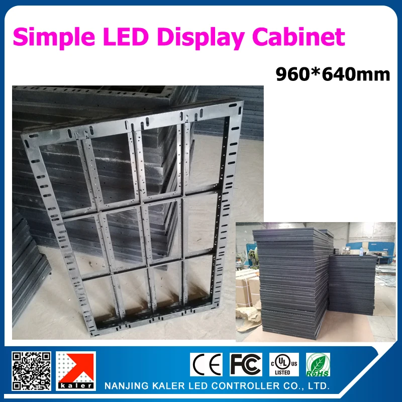 

Simple iron cabinet for led display board 960*640mm for p10 p5 led sign