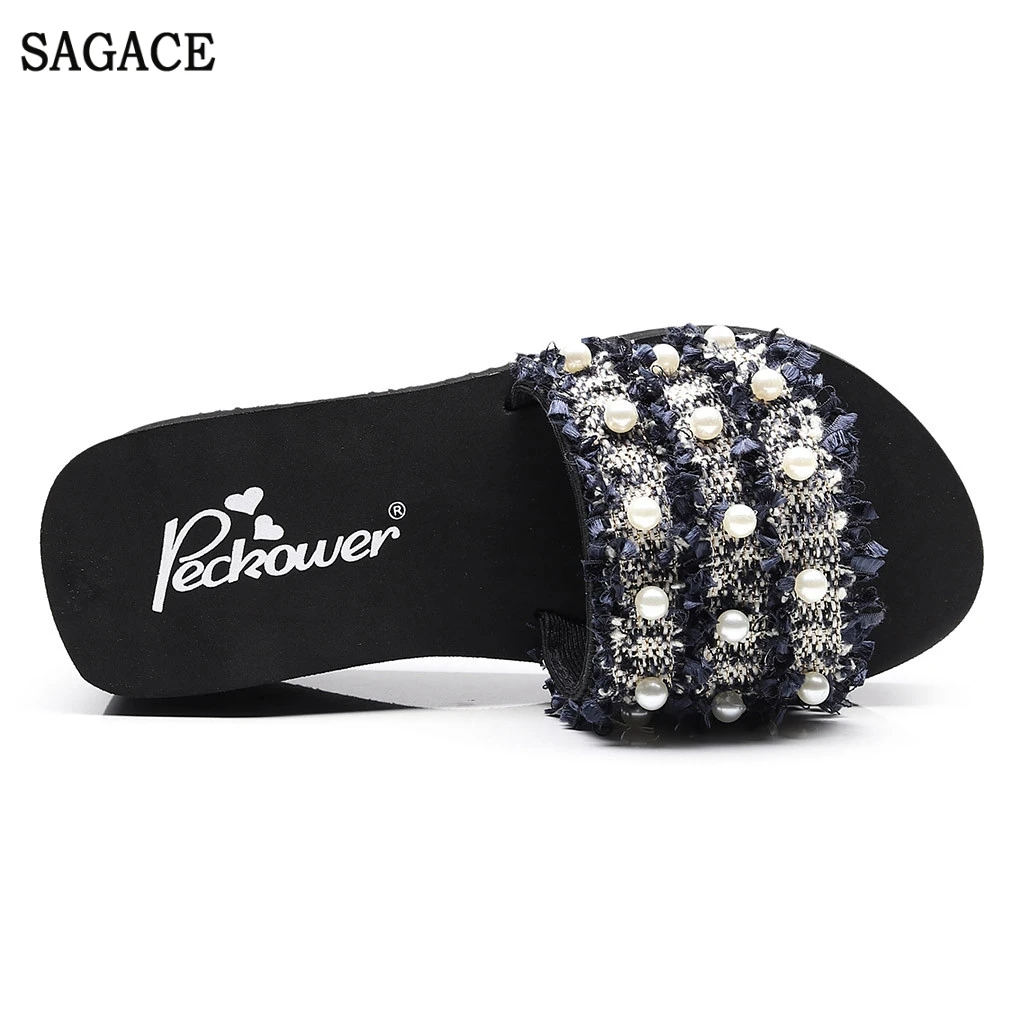 SAGACE/женские модные летние босоножки на танкетке в богемном стиле Пикантные