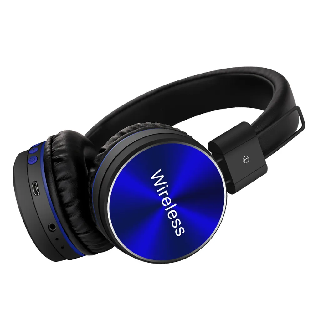VOBERRY модные спортивные беспроводные BT 4,2 стерео наушники HiFi наушники для iPhone - Цвет: Blue