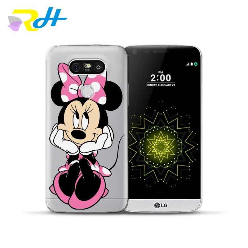 Чехол для LG G4 G5 G6 K4 K7 K8 K10 2017 X Power 2 чехол экрана ТПУ задняя крышка Q6 Q8 Coque Микки Минни
