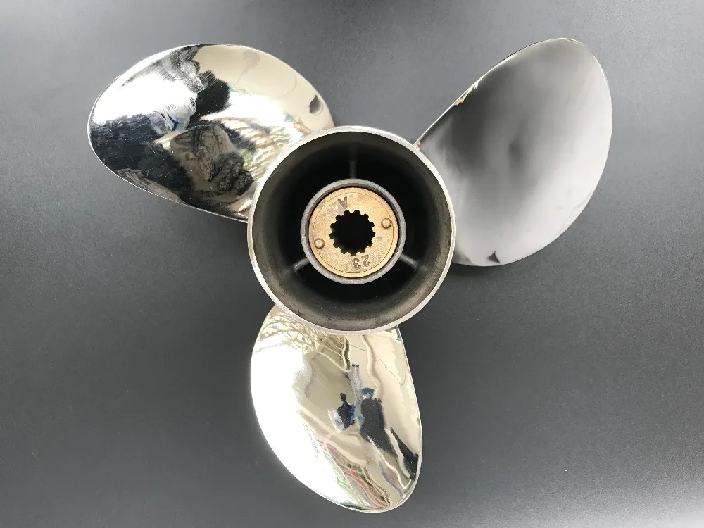 

11 1/8x13 for 40HP-50HP BRP propellers Outboard STAINLESS STEEL Propeller 13 tooth spline BRP boat accessories marine propellers
