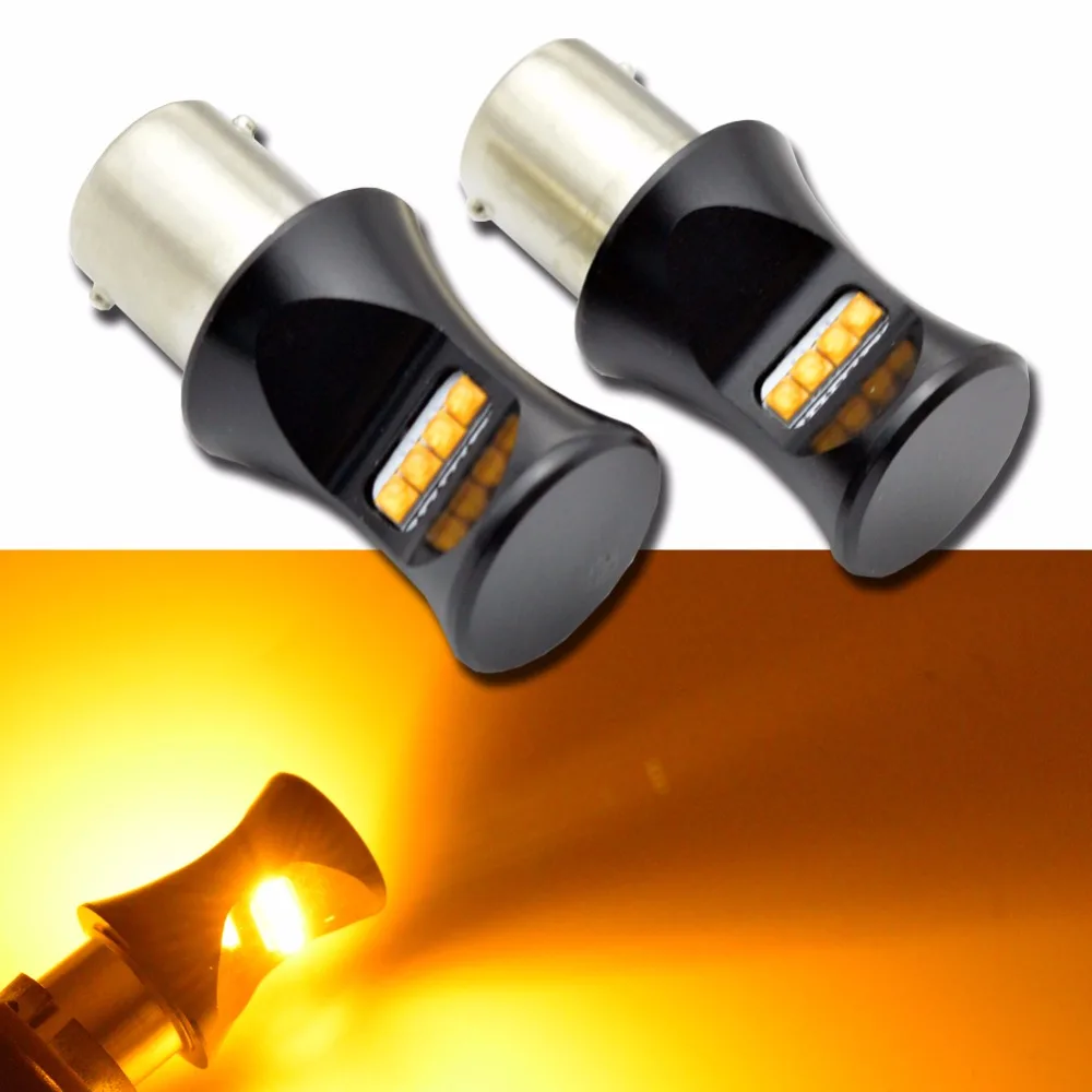 2x светодиодный стоп сигнал P21W BA15S S25 8SMD автомобильный Задний поворота