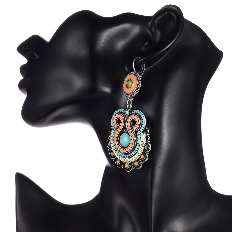 

Bohemia Earrings Female Fashion Jewelry Women Accessories Vintage Ethnic Dropn Earrings for women Brincos 2020
