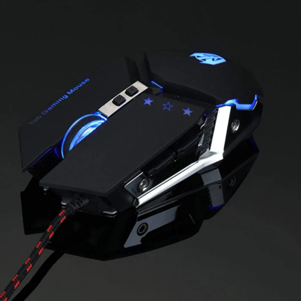 FELYBY T06 профессиональная Механическая Проводная металлическая игровая мышь для