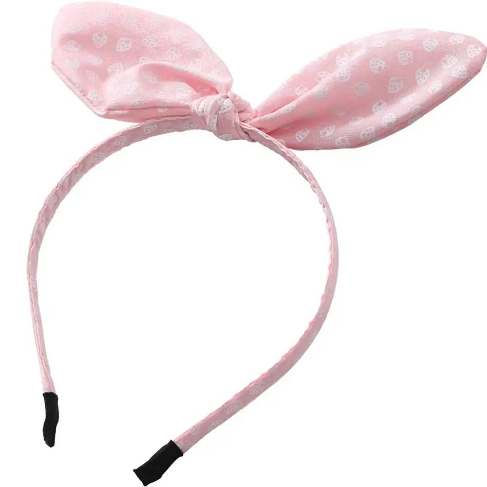 Милый ободки с кроличьими ушками в горошек 1 шт. головной убор ободок бантиком для