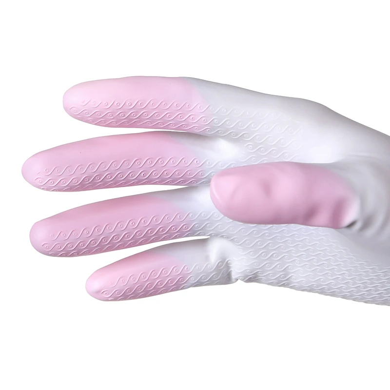 Домашние чистящие перчатки с длинным рукавом латексные кухонные моющие посуды