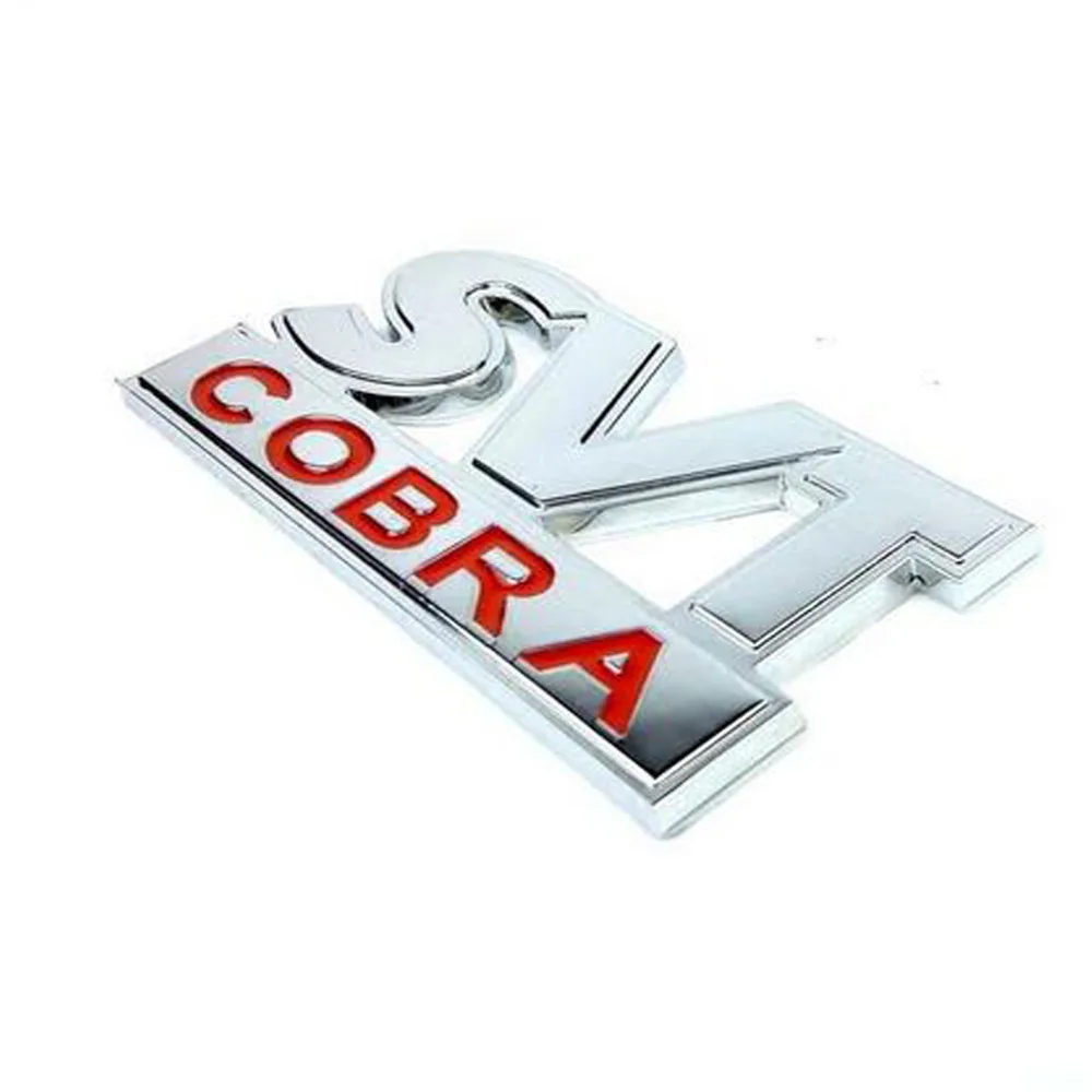 Забавная наклейка для автомобилей 3D металлический SVT COBRA автомобиля стикер